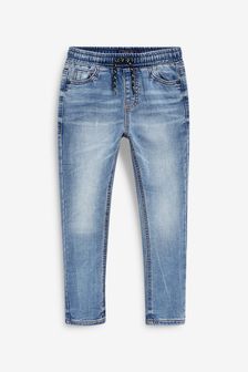 Pull-On Waist Light Blue Skinny Fit Jersey Jeans (3-16yrs) (A05096) | $22 - $31