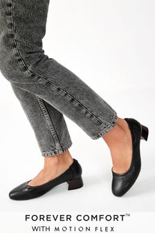 Forever Comfort® Motion Flex Geraffte Schuhe mit Blockabsatz (A05159) | 15 €