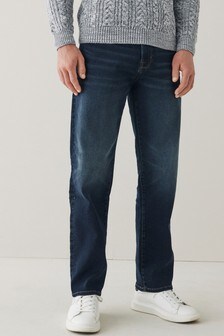 Dark Vintage Blue Straight Fit Ultimate Comfort Super Stretch Jeans (A05165) | 163 QAR