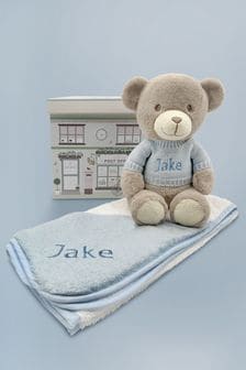 Personalised Frankie Bear With Hooded Towel, White (A05179) | 94 €