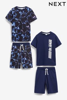 Blue Lightning 2 Pack Short Pyjamas (3-16yrs) (A05222) | $49 - $63