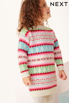 Мульти - Платье-свитер со скандинавским орнаментом (3 мес.-10 лет) (A07084) | €12 - €16