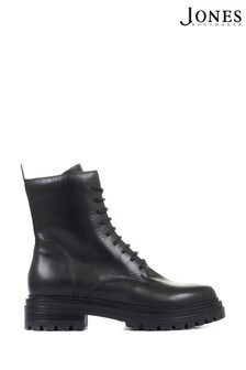 Jones Bootmaker Black Paris Leather Biker Boots (A07113) | 168 €