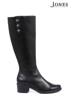 Jones Bootmaker Black Grantley Leather Knee High Boots (A07218) | 200 €