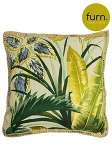furn. Green Amazonia Botanical Polyester Filled Cushion (A07576) | ₪ 79