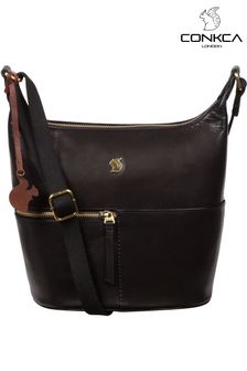Conkca Kristin Leather Shoulder Bag