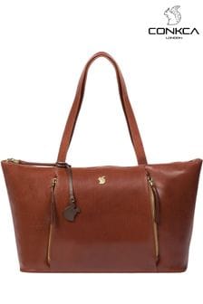 Conkca Clover Leather Tote Bag (A07846) | $130