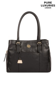 Pure Luxuries London Fleur Leather Handbag (A07885) | $218