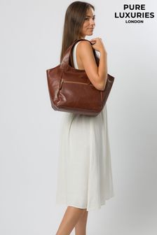 Pure Luxuries London Loxford Leather Tote Bag (A07906) | €104