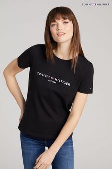 Tommy Hilfiger White Heritage Logo T-Shirt (A08106) | TRY 1.038