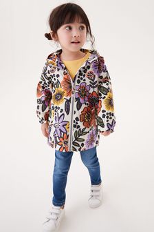 Cream Floral Shower Resistant Printed Cagoule (3mths-7yrs) (A08402) | €10.50 - €12.50