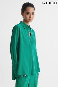 Reiss Green Kia Silk Shirt (A09439) | €135