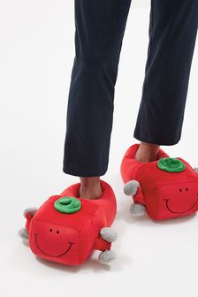 Red Mr Strong Novelty Slippers (A09529) | $39