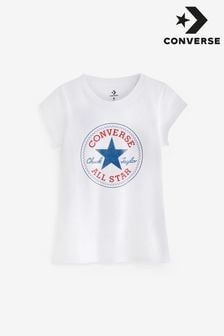 Converse ホワイト Chuck パッチ Tシャツ (A09585) | ￥2,610