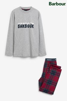 Barbour Jungen Frank Pyjama-Set mit Schottenkaros, Rot (A09910) | 24 € - 26 €