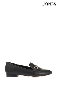 Jones Bootmaker Black Ladies Leather Snaffle Loafers (A10037) | ₪ 321