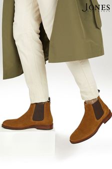 Светло-коричневый - Кожаная мужская Chelsea Сапоги и ботинки Jones Bootmaker Deakin (A10044) | €146