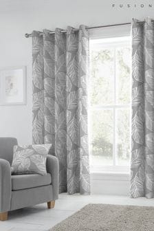 Fusion Grey Matteo Eyelet Curtains (A10048) | €40 - €74