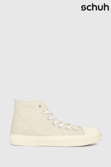 Schuh Natural Mckenna High Top Lace Up Trainers