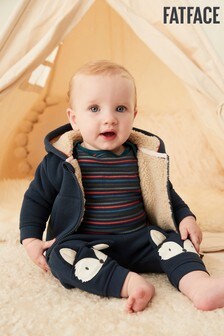 FatFace Baby Crew Zip Through Hoodie And Joggers Set