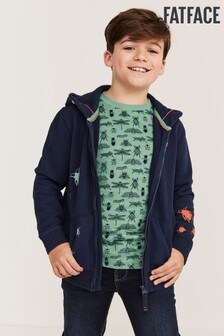 Sweat à capuche zippé à imprimé graphique FatFace