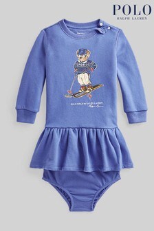 Polo Ralph Lauren Blue Cortina Bear Dress (A10889) | CHF 125