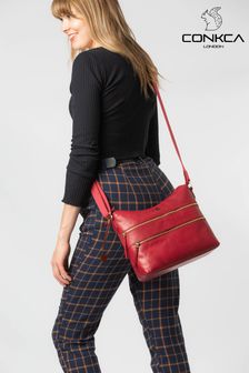Conkca Georgia Leather Shoulder Bag