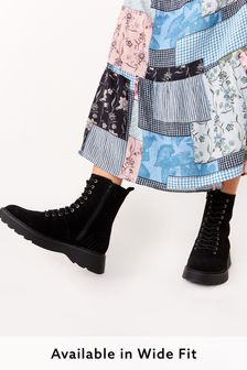 Black Regular/Wide Fit Forever Comfort® Lace-Up Boots (A11049) | 96 zł - 100 zł