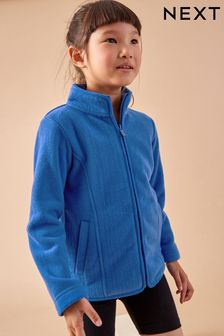 Blue Zip-Up Fleece Jacket With Pockets (3-16yrs) (A11493) | $16 - $25