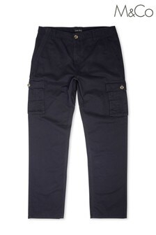 Niebieskie spodnie bojówki M&Co (A11503) | 152 zł