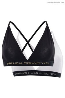 French Connection Black Fc Bralette 2 Pack (A11570) | 41 €