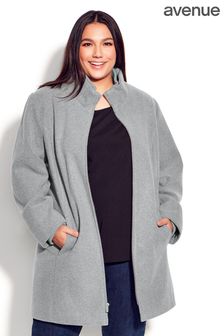 Серый пальто на молнии Avenue (A12528) | €49