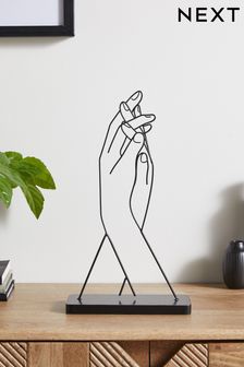 Black Wire Hands Ornament (A12846) | €27