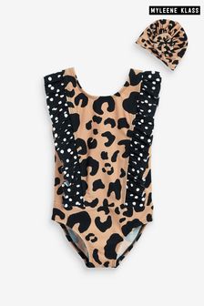 Myleene Klass Kids Leopard Print Swimming Costume (A13101) | €12.50 - €13.50