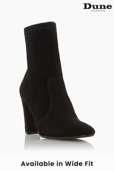Dune London Black Optical Stretch Sock Ankle Boots (A13260) | €159
