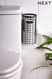 Grey Bronx Wire Over Cistern Toilet Roll Holder (A13352) | 18 €