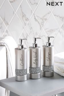 Set of 3 Silver Harper Gem Reusable Dispenser Bottles (A13361) | KRW26,900