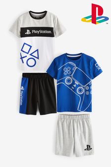 Blue PlayStation 2 Pack Short Pyjamas (3-16yrs) (A13377) | 31 € - 41 €