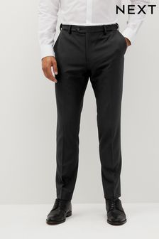 Black Skinny Fit Motion Flex Suit: Trousers (A13736) | $55