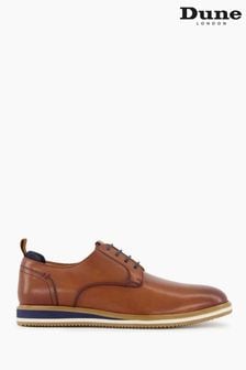 Dune London Brown Bucatini Wedge Sole Lace-Up Shoes (A13857) | €143