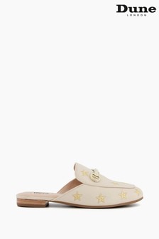 Dune London Natural Galaxies Star Embroidered Backless Loafers (A13883) | 114 €