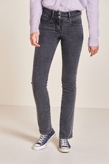Dunkelgrau - „Lift, Slim And Shape“-Bootcut-Jeans (A14289) | 55 €