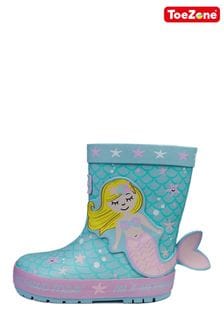 ToeZone Blue Mermaid Wellies (A14386) | AED100