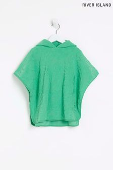 River Island Green Boys Embossed Towelling Poncho (A17891) | 17 €
