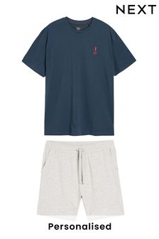 Navy Personalised Pyjama/Loungewear Set (A17942) | NT$900