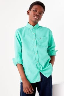 Green Long Sleeve Lightweight Twill Shirt (3-16yrs) (A18334) | 16 € - 23 €