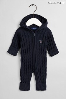 GANT Baby Cotton Cable Zip Coverall