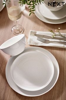 White Kya Dinnerware 12 Piece Dinner Set (A19257) | AED264