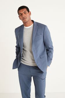 Blue Regular Fit Motion Flex Suit: Jacket (A20195) | 94 €