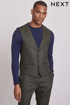 Green Donegal Suit: Waistcoat (A20230) | CA$115